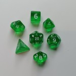 Gem Green Mini Polydice Set